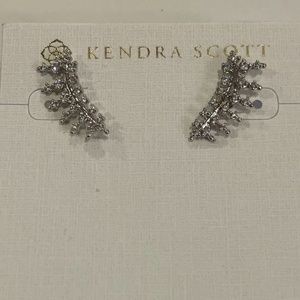 NWT Kendra Scott Laurie Ear Climbers - Silver
